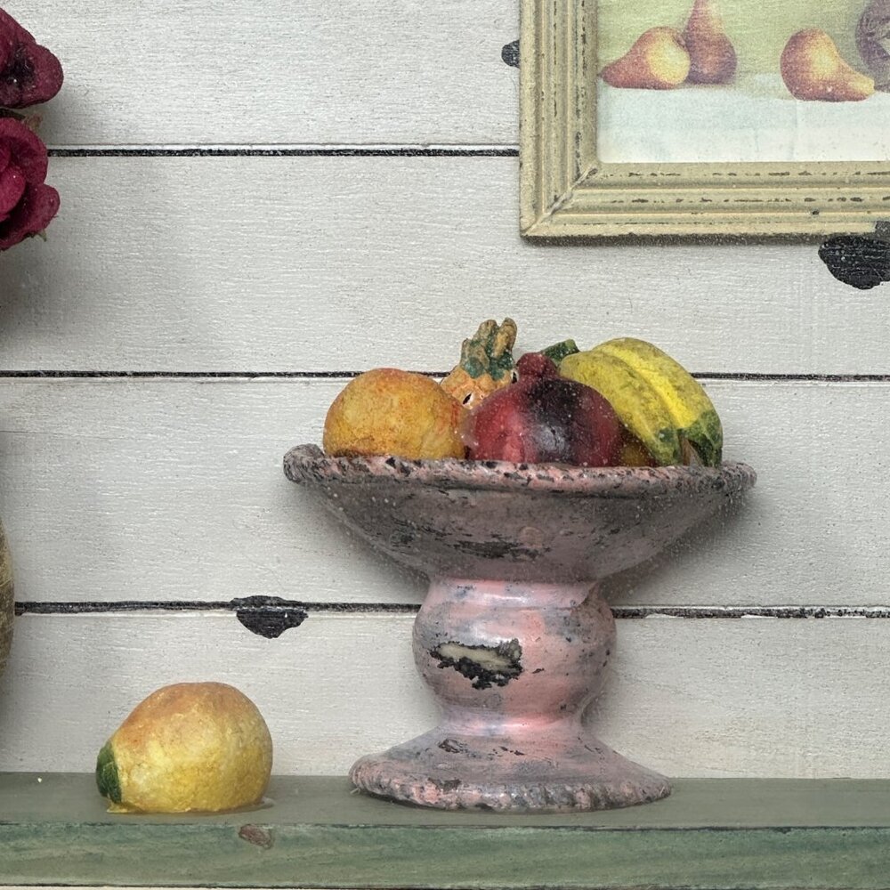 3D Shadow Box With Faux Flowers & Fruit Display 9 x 11 Rustic Farmhouse Vtg - Picture 3 of 10
